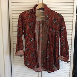 ANTHROPOLOGIE buttondown longsleeve top